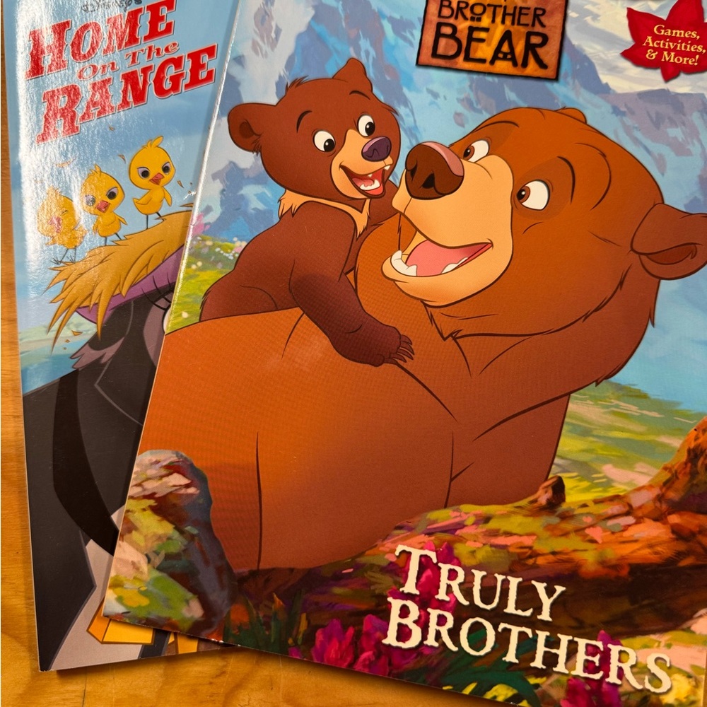 Disney Brother Bear Truly Brothers Book - Brown and Red